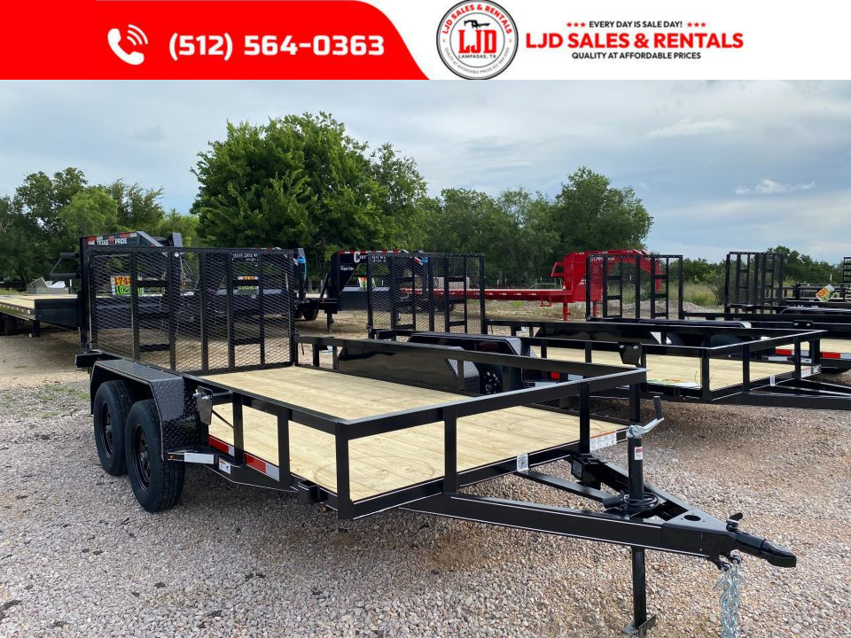 New 2026 Lacosta - Utility Trailer - 83  x 14' - 4' Gate - Rear Brake