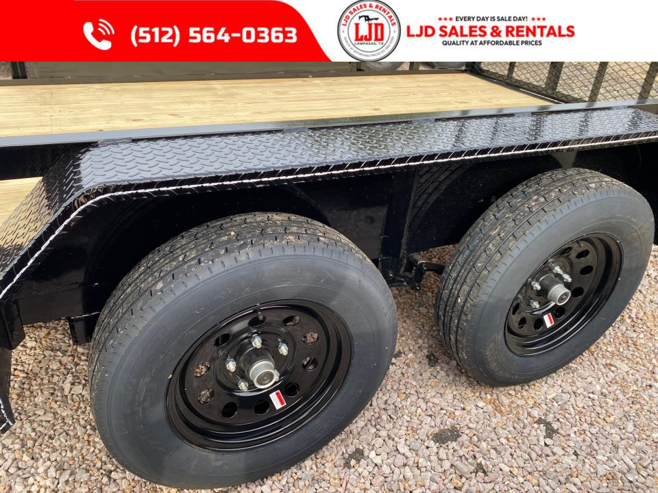 New 2026 Lacosta - Utility Trailer - 83" x 14' - 4' Gate - Rear Brake