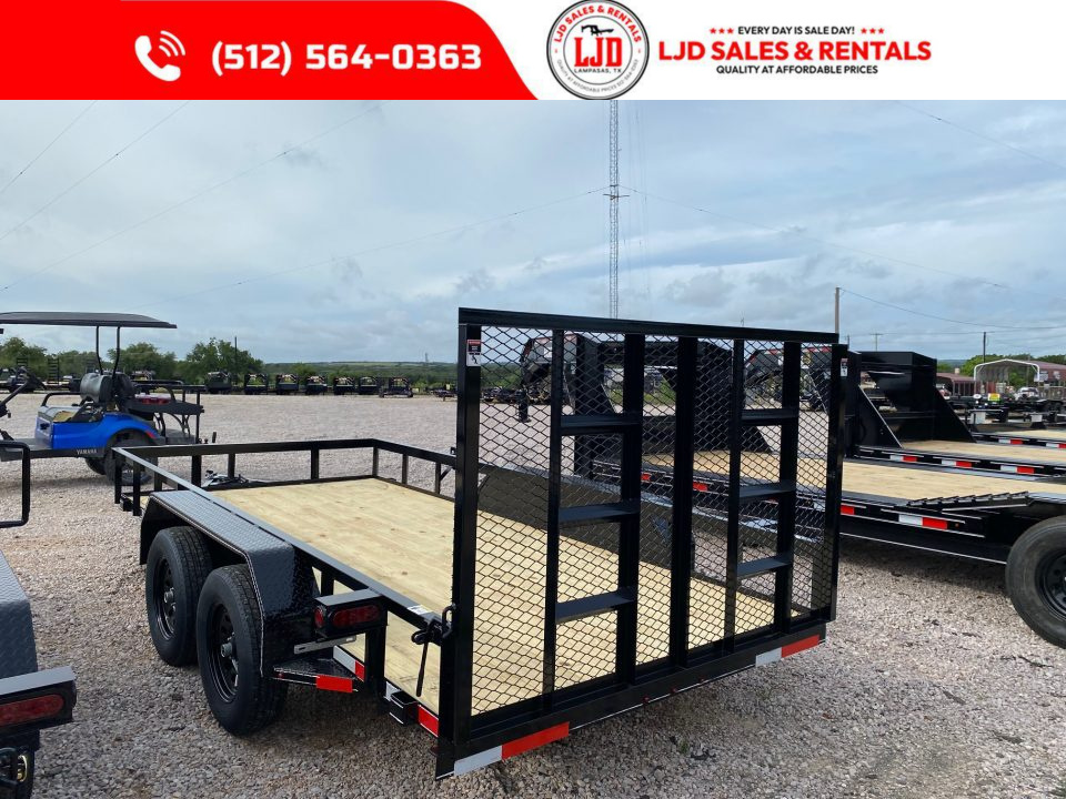 New 2026 Lacosta - Utility Trailer - 83" x 14' - 4' Gate - Rear Brake