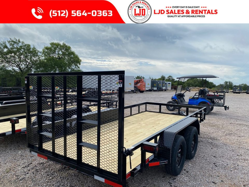 New 2026 Lacosta - Utility Trailer - 83" x 14' - 4' Gate - Rear Brake