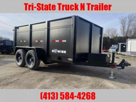 New 2025 Bwise 7x12 12k GVW 44  sides Dump Trailer w/ramps