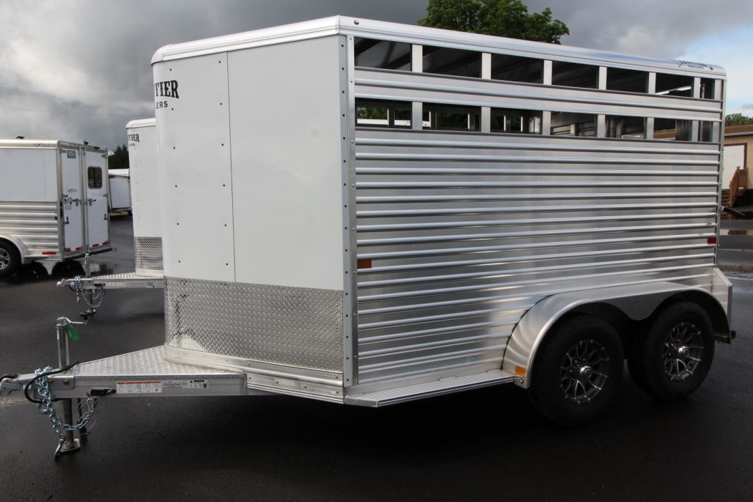 New 2026 Frontier 12' 7" Livestock Stock Trailer