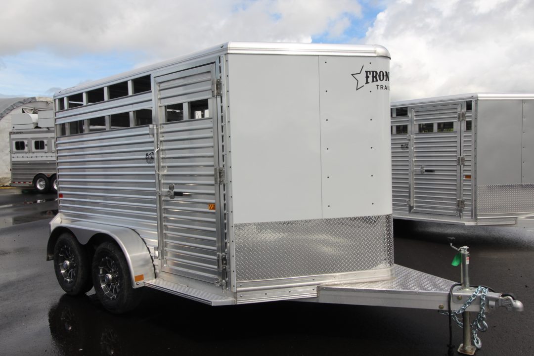New 2026 Frontier 12' 7" Livestock Stock Trailer