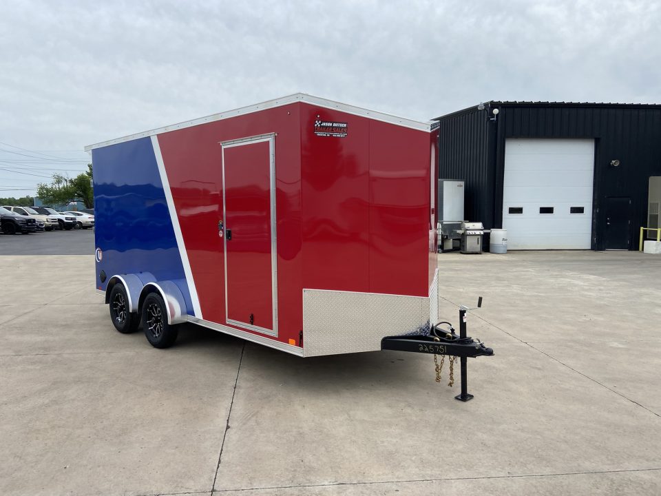 New United 16' Enclosed Cargo Trailer AMERICA 250