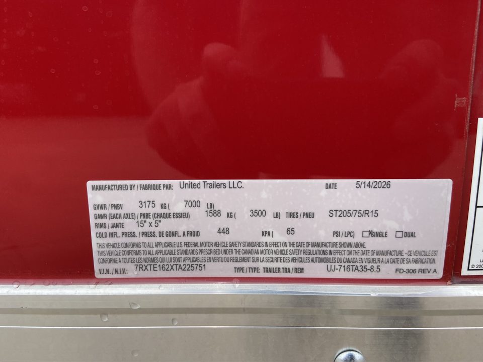 New United 16' Enclosed Cargo Trailer AMERICA 250