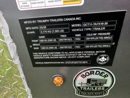 New 2026 Triumph Trailers GCT11-TA7X16-35 Cargo / Enclosed Trailer