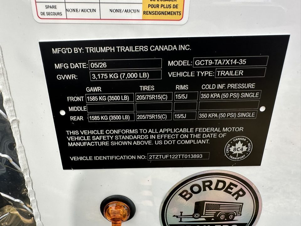 New 2026 Triumph Trailers GCT11-TA7X14-35 Cargo / Enclosed Trailer