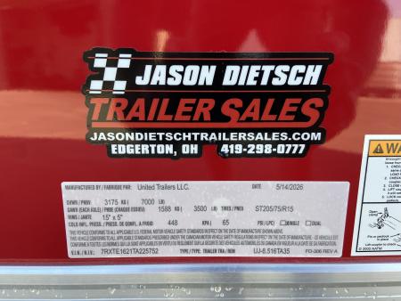 New United Trailers UJ-8.516 Enclosed AMERICA 250