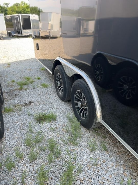 New 2026 Impact Trailers 8.5 x 24 Quake Flat Top V-Nose Car Hauler 10K