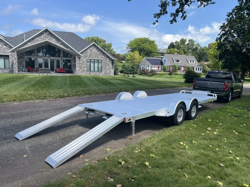 New 2026 Aluma Trailers 7818 R Aluminum Tandem Axle Utility Trailer w ...