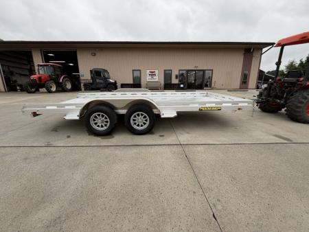 New 2027 Aluma Trailers 8016 Tandem Axle Utility Trailer w/ 5' Aluminum Ramps - 8500# GVWR