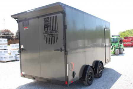 New 2026 United UJ 7.5' x 16' Enclosed Cargo Trailer - 7000# GVW - RAMP DOOR - 7' INTERIOR HEIGHT - AMERICA 250
