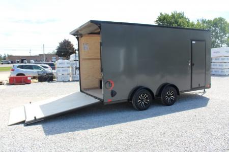 New 2026 United UJ 7.5' x 16' Enclosed Cargo Trailer - 7000# GVW - RAMP DOOR - 7' INTERIOR HEIGHT - AMERICA 250