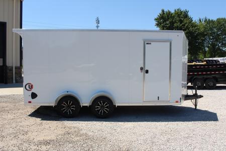 New 2026 United UJ 7' x 16' Enclosed Cargo Trailer - 7000# GVW - RAMP DOOR - 7' INTERIOR HEIGHT - AMERICA 250