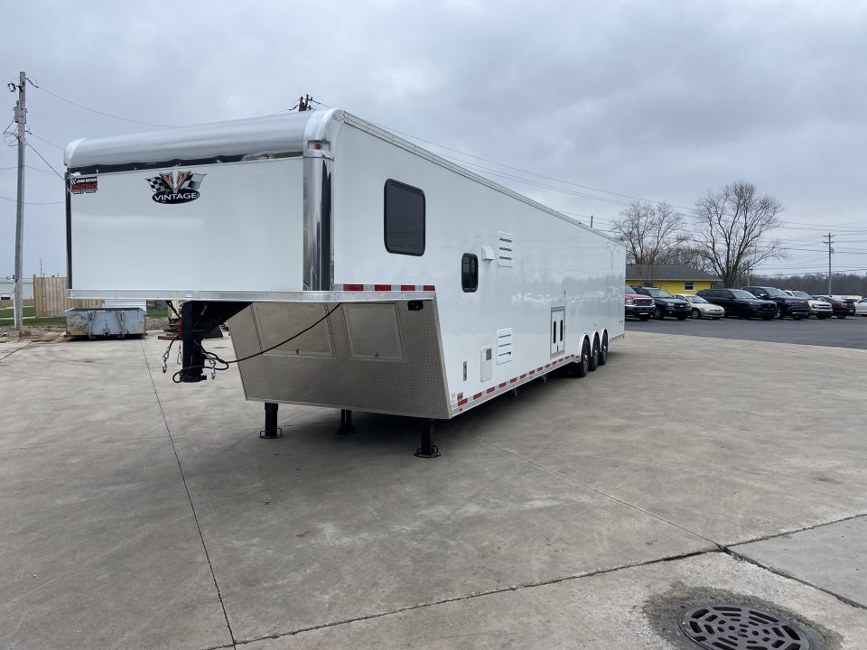 New Vintage Trailers Race Trailer with Living Quarters 48'