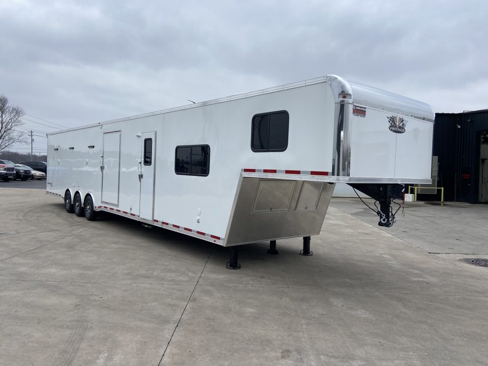 New Vintage Trailers Race Trailer with Living Quarters 48'