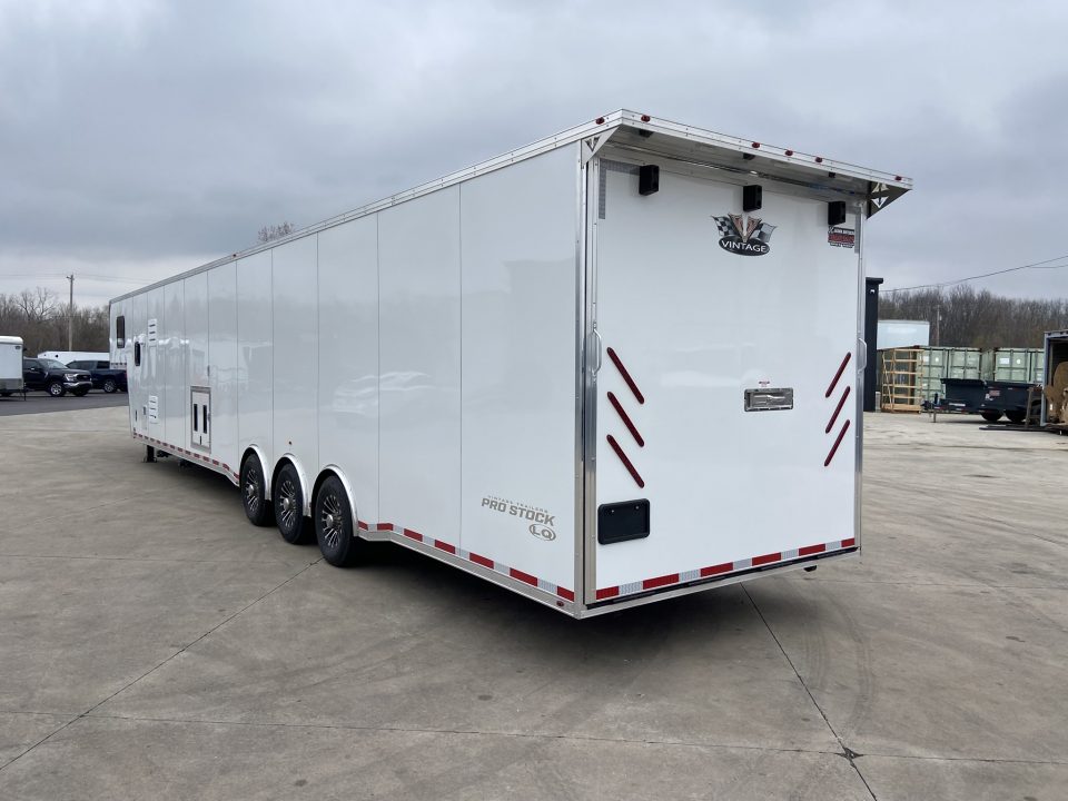 New Vintage Trailers Race Trailer with Living Quarters 48'