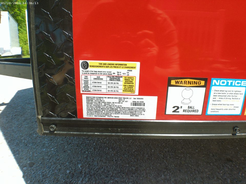 New 2026 American Hauler Arrow 6x12 Deluxe with ACP Cargo / Enclosed Trailer
