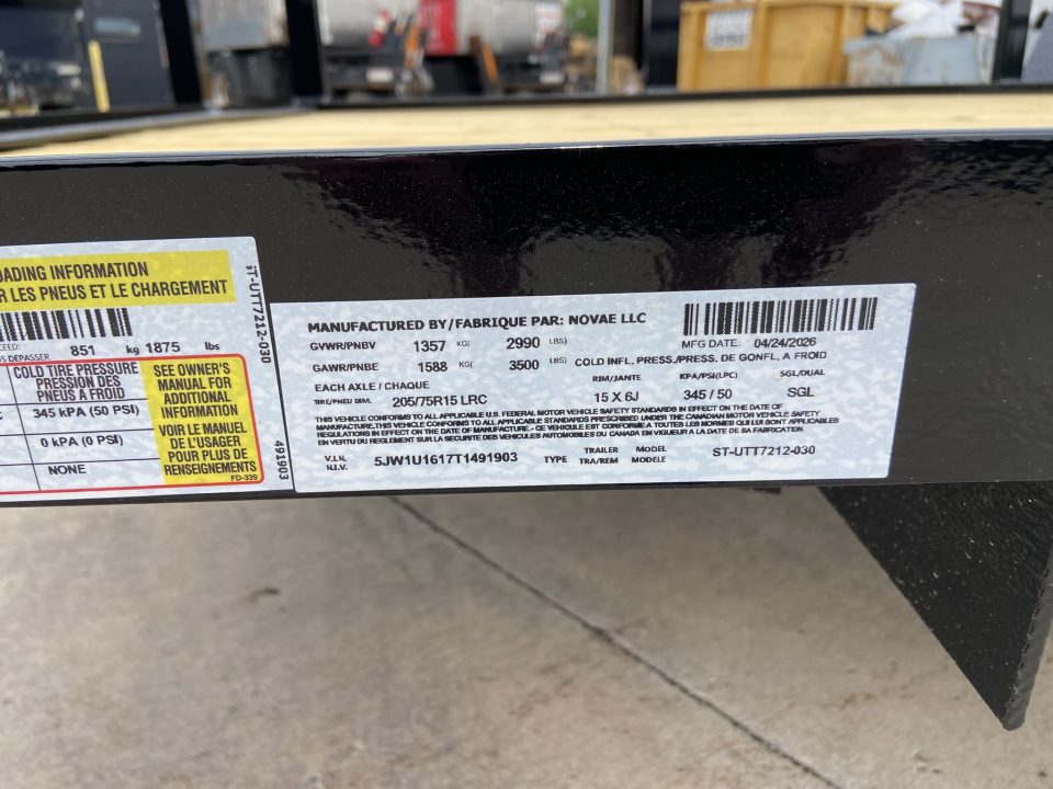 New Sure-Trac 6X12 TUBE TOP UTILITY Utility Trailer
