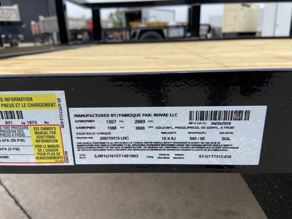 New Sure-Trac 6X12 TUBE TOP UTILITY Utility Trailer