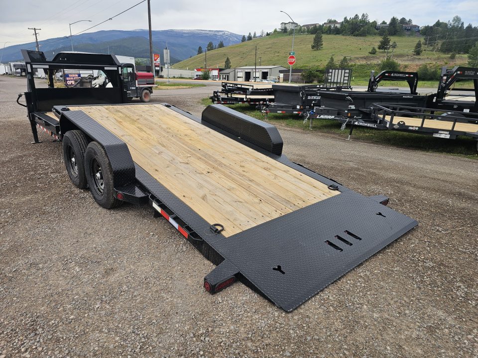 New 2026 Iron Bull 22' 14k Gooseneck Tilt Deck Trailer