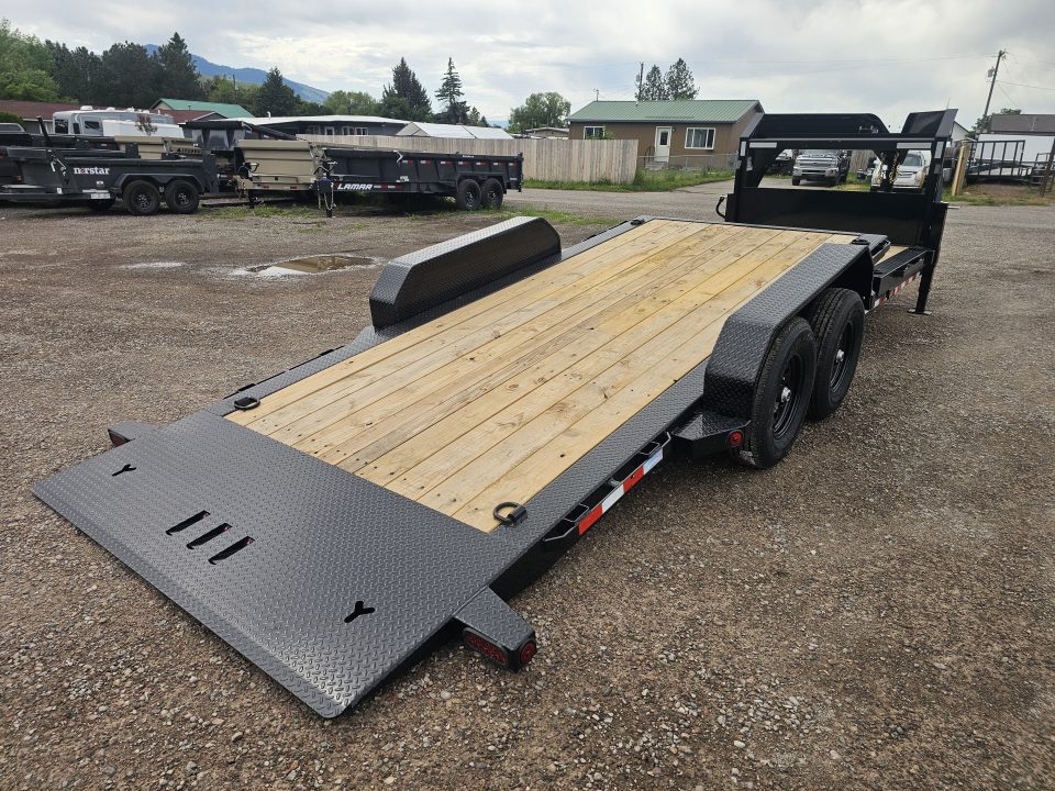 New 2026 Iron Bull 22' 14k Gooseneck Tilt Deck Trailer