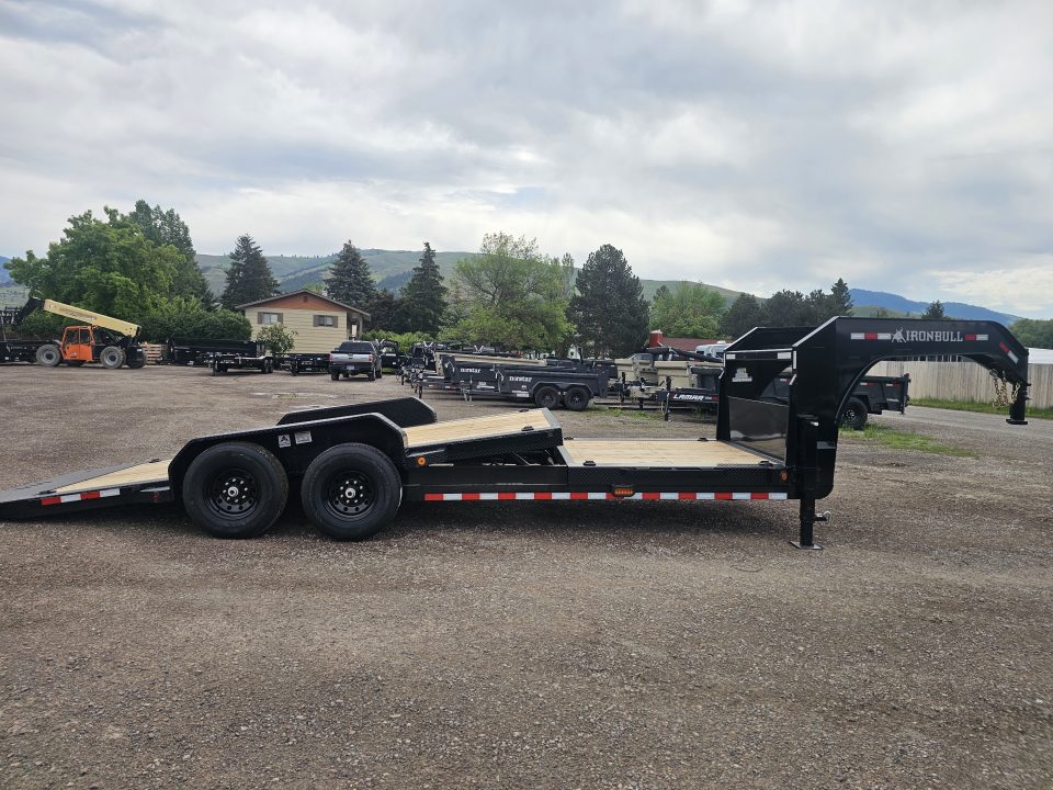New 2026 Iron Bull 22' 14k Gooseneck Tilt Deck Trailer