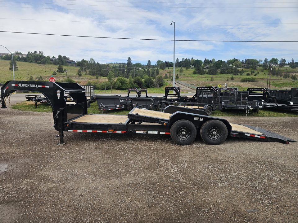 New 2026 Iron Bull 22' 14k Gooseneck Tilt Deck Trailer