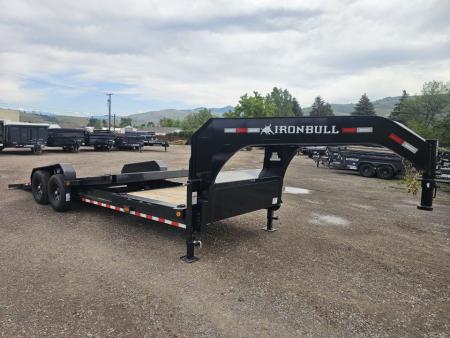 New 2026 Iron Bull 22' 14k Gooseneck Tilt Deck Trailer