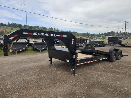 New 2026 Iron Bull 22' 14k Gooseneck Tilt Deck Trailer