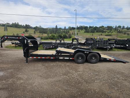 New 2026 Iron Bull 22' 14k Gooseneck Tilt Deck Trailer