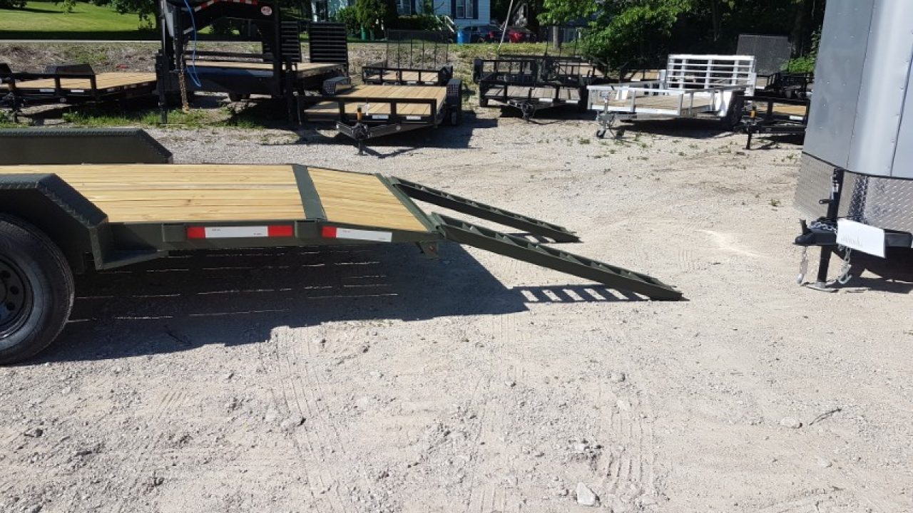 New 2026 MEB 7x20 Open Wood Deck Auto Hauler Car / Racing Trailer 7K