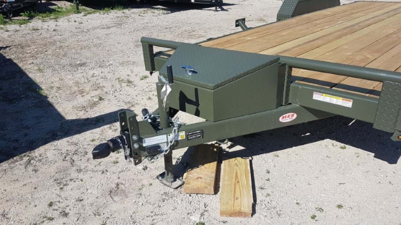New 2026 MEB 7x20 Open Wood Deck Auto Hauler Car / Racing Trailer 7K