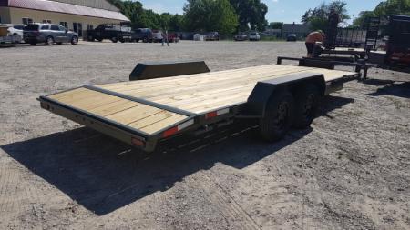New 2026 MEB 7x20 Open Wood Deck Auto Hauler Car / Racing Trailer 7K