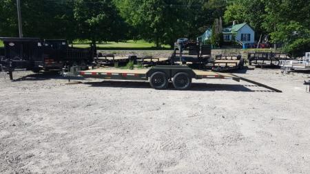 New 2026 MEB 7x20 Open Wood Deck Auto Hauler Car / Racing Trailer 7K