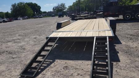 New 2026 MEB 7x20 Open Wood Deck Auto Hauler Car / Racing Trailer 7K
