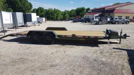 New 2026 MEB 7x20 Open Wood Deck Auto Hauler Car / Racing Trailer 7K