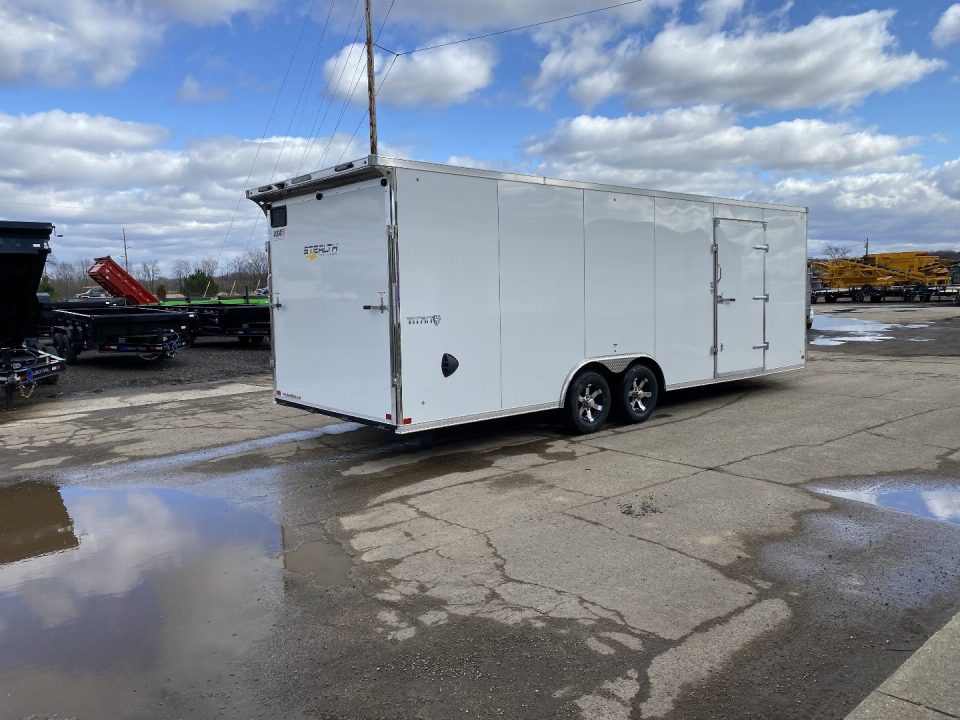New 2026 Stealth Trailers Titan 8.5x24 10K w/7ft Interior Car Hauler