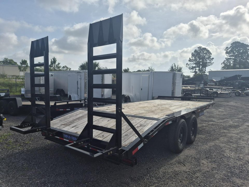 Used 2025 Triple Crown Trailers 8x20 Heavy Duty Deckover Equipment Trailer with 14K Capacity Equipment Trailer