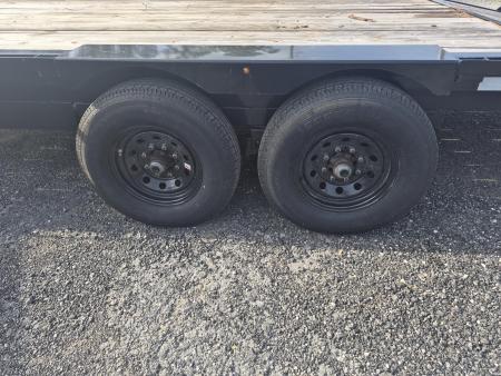 Used 2025 Triple Crown Trailers 8x20 Heavy Duty Deckover Equipment Trailer with 14K Capacity Equipment Trailer