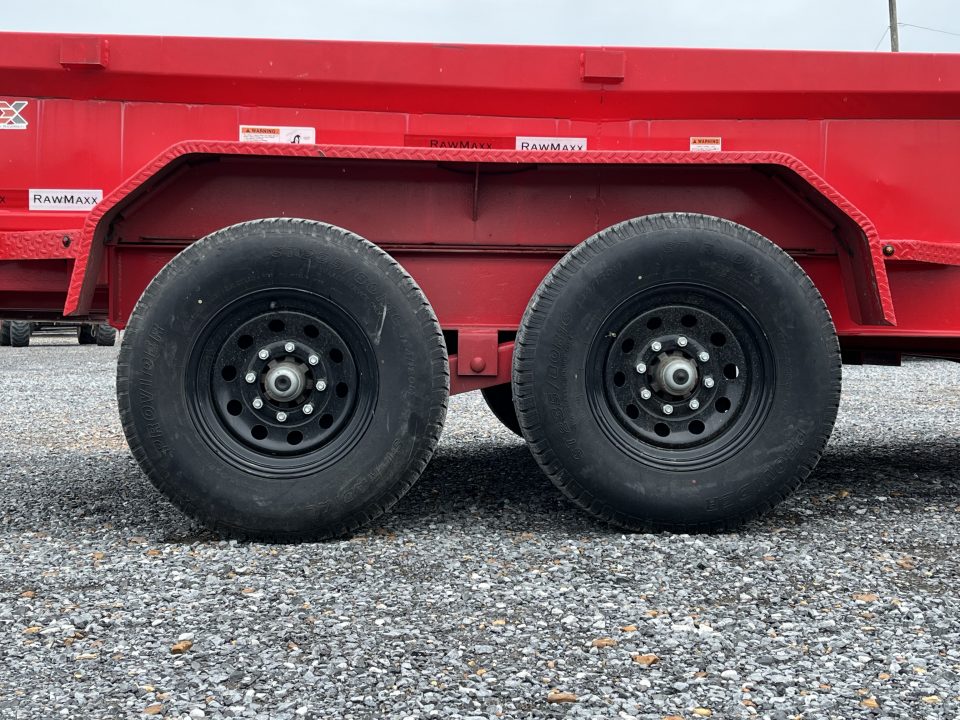 Used 2024 RawMaxx 83" X 12' 14K GVWR Dump Trailer