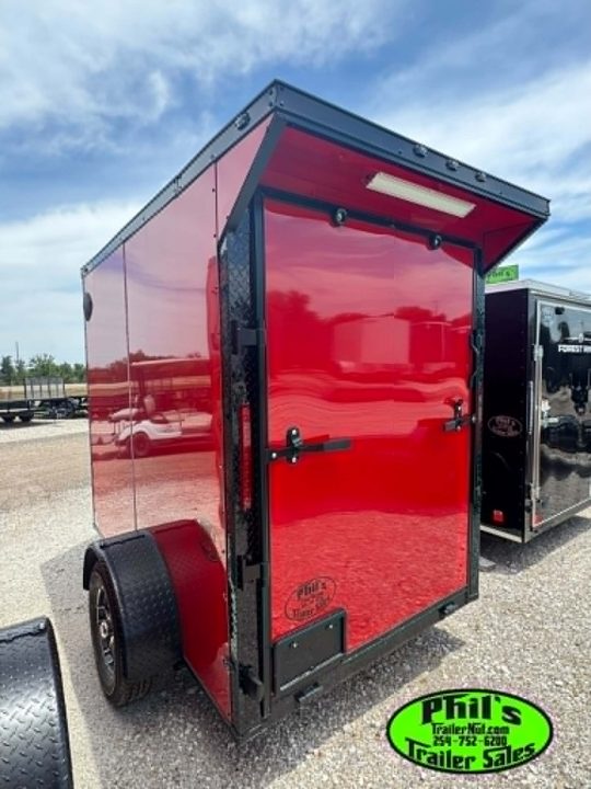 New 2026 5X8 Cargo / Enclosed Trailer ALUMINUM WHEELS & REAR WING