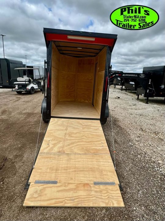 New 2026 5X8 Cargo / Enclosed Trailer ALUMINUM WHEELS & REAR WING