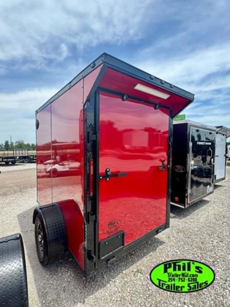 New 2026 5X8 Cargo / Enclosed Trailer ALUMINUM WHEELS & REAR WING