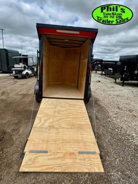 New 2026 5X8 Cargo / Enclosed Trailer ALUMINUM WHEELS & REAR WING