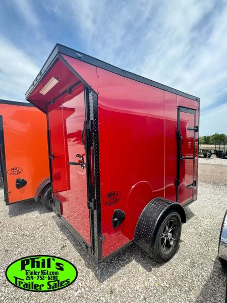 New 2026 5X8 Cargo / Enclosed Trailer ALUMINUM WHEELS & REAR WING