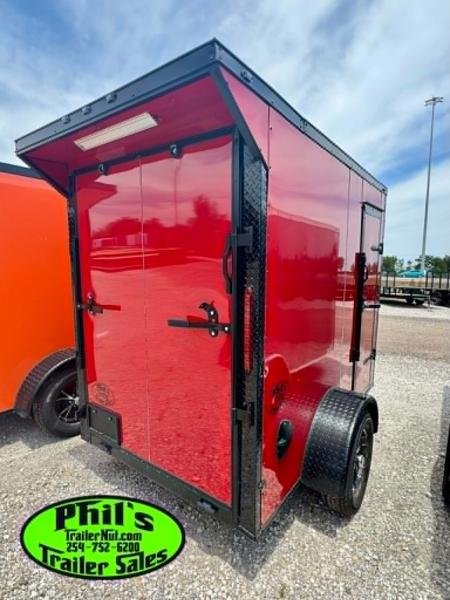 New 2026 5X8 Cargo / Enclosed Trailer ALUMINUM WHEELS & REAR WING