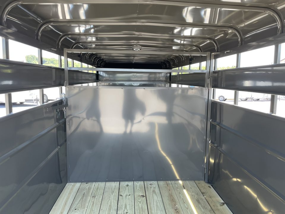 New 2027 Valley 6'8"X20'X6'6" Gooseneck Steel Stock Trailer
