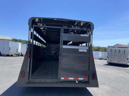 New 2027 Valley 6'8"X20'X6'6" Gooseneck Steel Stock Trailer