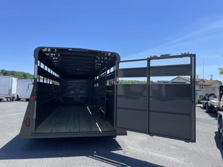 New 2027 Valley 6'8"X20'X6'6" Gooseneck Steel Stock Trailer